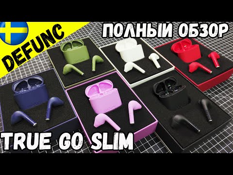 TWS HEADPHONES DEFUNC TRUE GO SLIM - DETAILED OVERVIEW and TESTS