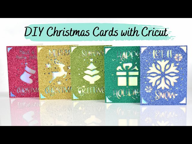 Cricut Christmas insert card