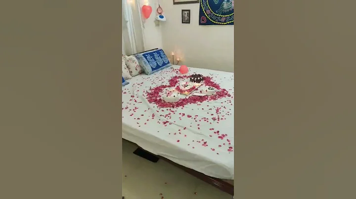 Anniversary celebration idea at Home./Easy decoration idea. home.#shorts