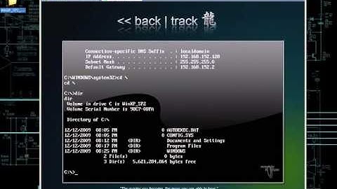 Hướng dẫn hack máy tính bằng phần mềm backtrack 5