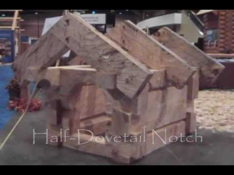 Hand Crafted Log Homes Hand Hewn Dovetail Notch Demonstration