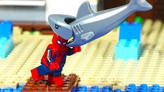 Lego City Spiderman Shark Attack