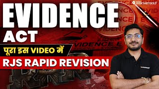 RJS Rapid Revision | Complete Indian Evidence Act in One Shot | Rajasthan Judiciary 2024