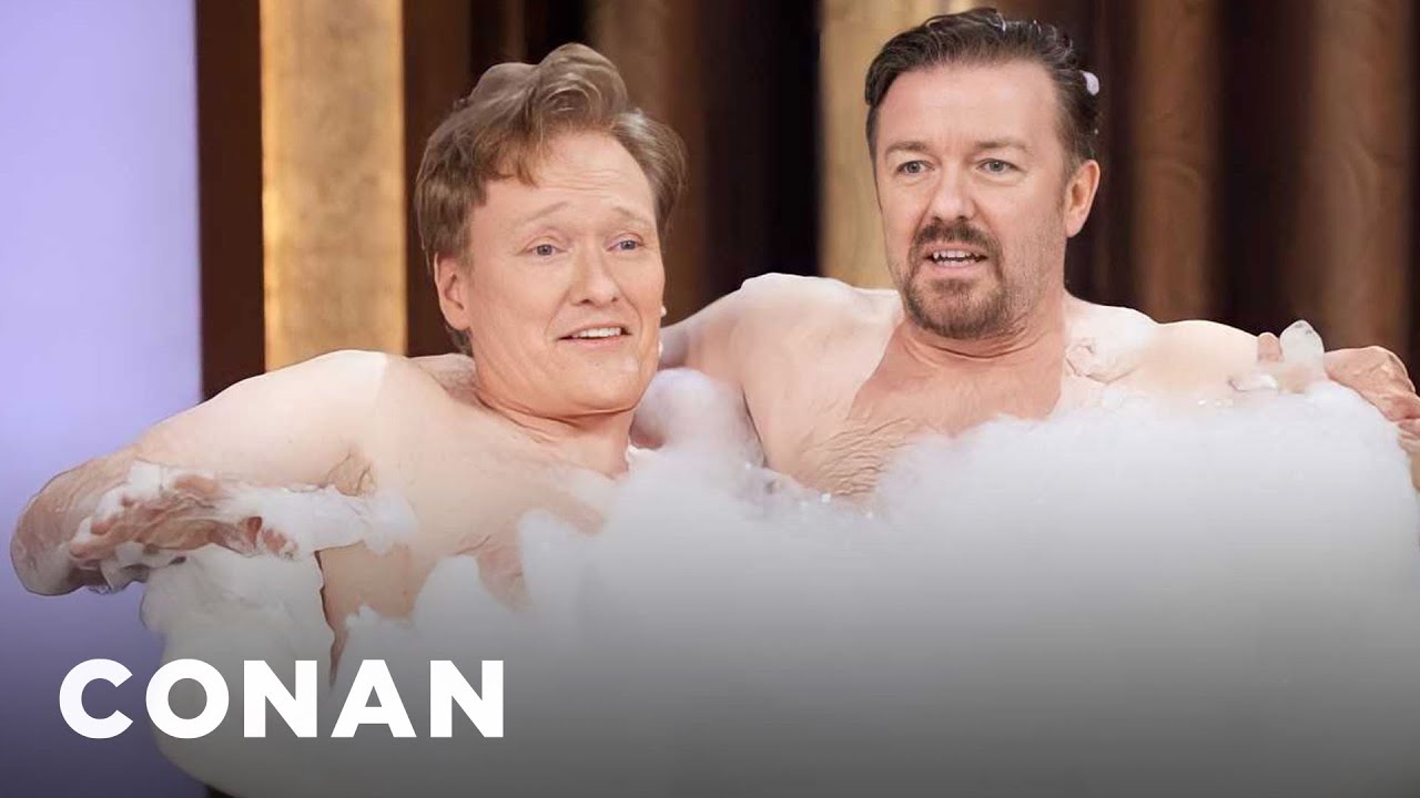 Video till Conan badar med Ricky Gervais