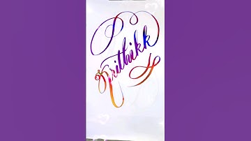 name writing/ 💕krithikk💕#shorts #calligraphy #art #cursive #letters #trending #write #ytshorts