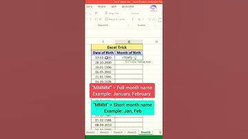 How to find month from Date in Excel #video #exceltips #excel #exceltricks #exceltutorial #video