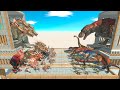 Remastered King Hydra vs King T-Rex on Tournament in Animal Revolt Battle Simulator