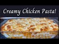 The best! Chicken & creamy white sauce Pasta bake | Cook with me :)