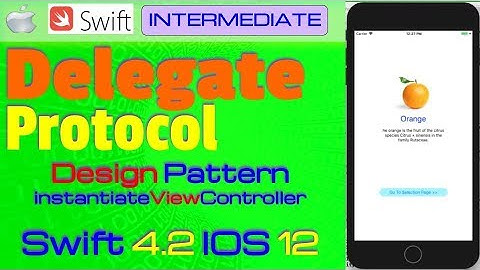 IOS 12, Swift 4, Tutorial : How To Pass Data via Delegate and Protocol Pattern ( Interview )