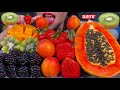 ASMR FRESH FRUIT PLATTER *MAKAN BUAH SEGAR* ताजे फल खाएं MASSIVE Eating Sounds