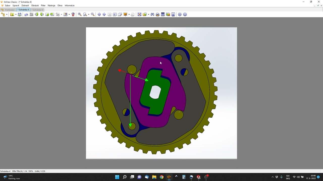Babetta 210 funkcia spojky s tazkymi celustami