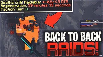 MAKING BACK TO BACK TRAPPING FACTIONS RAIDABLE... | Minecraft HCF