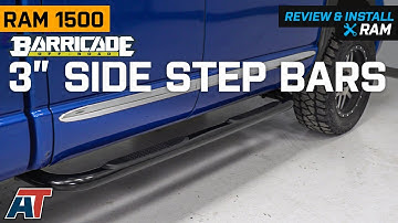 2002-2008 RAM 1500 Barricade 3 in. Side Step Bars - Black Review & Install