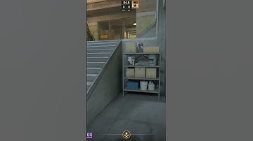 Self Pop Flash For Take CONNECTOR On Overpass In CS2 #cs2 #shorts