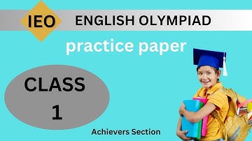 English Olympiad practice paper for Class 1| IEO preparation | English Questions & Answers | quiz