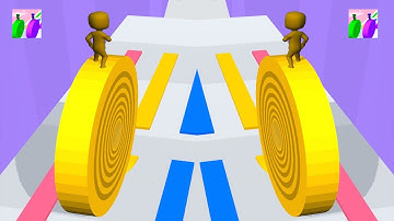 Layers Roll Gameplay - NEW SKIN | ALL LEVELS #1 Level 1-5