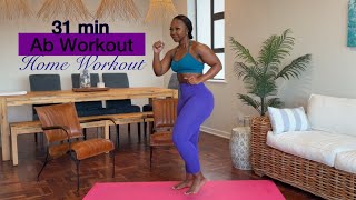 31 Min At-Home Ab Workout | No Equipment | Fupa Workout | Standing Ab Workout