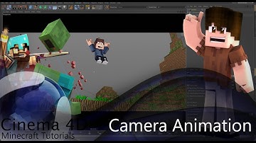 C4D Minecraft Tutorials - Camera Animation (Part 12)