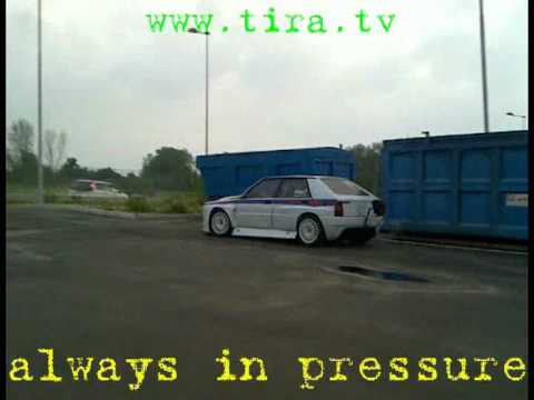 Lancia Delta Drag Mauri racing Team first test low...