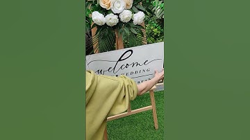 Make A Wedding Sign With NEJE Max 4 E80 #laser #neje #diy