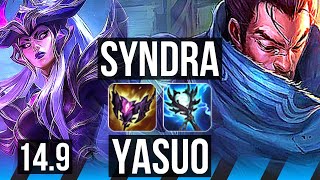 SYNDRA vs YASUO (MID) | 500+ games, 11/3/4 | KR Master | 14.9