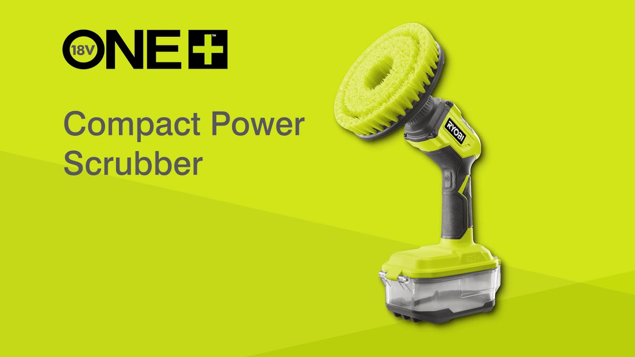 RYOBI ONE+ 18V Cordless Compact Power Scrubber [R18CPS] 