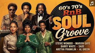🎙️ Stevie Wonder • Marvin Gaye • Barry White • Sade | 60s & 70s R&B Soul Groove Greatest Hits