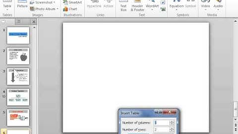 PowerPoint 2010 Create a Simple Table