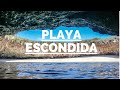 Entrando a la Playa Escondida o Playa del Amor en Islas Marietas. Una playa única en el mundo.