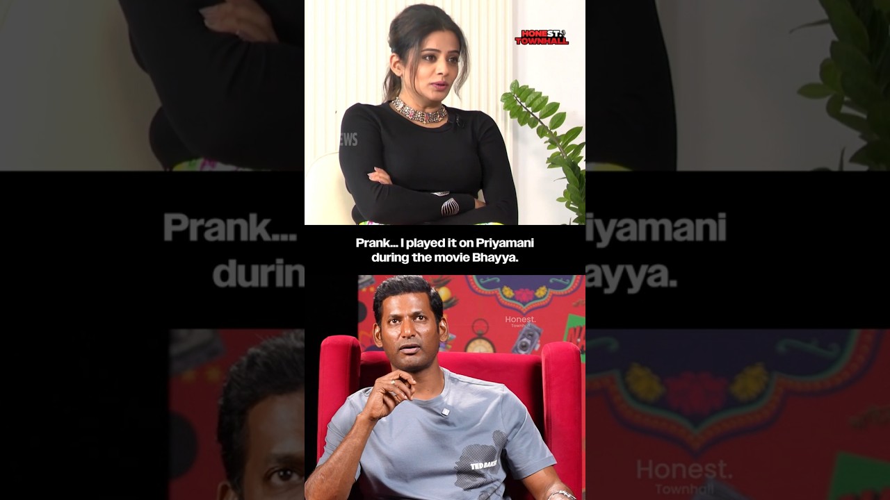 Vishal Made Priyamani CRY On Set? 😭 Real Prank Story! | Vishal #shorts