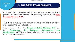 Introduction to Economics - Lecture 10 - Some Economic Measurements   ESU -