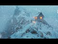 Beat Insomnia with Intense Snowstorm Sounds | Howling Winds and Blowing Snow Sounds for Sleep