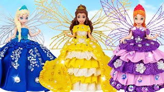 Disney Princess Dolls - Making Butterfly Outfits Out Of Clay