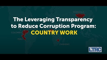 The Leveraging Transparency to Reduce Corruption Program: Country Work