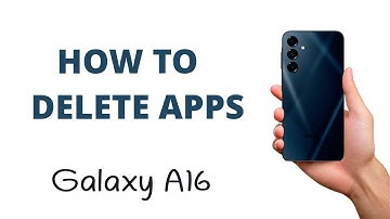 How to UNINSTALL APPS on the Galaxy A16!
