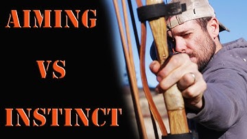Instinctive Archery vs Aiming a Recurve or Longbow
