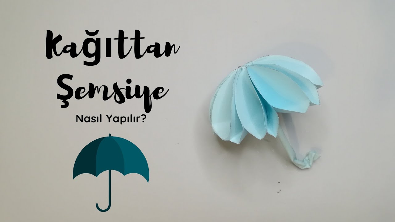 Kağıttan Şemsiye Yapımı/ Origami Zamanı/ Making Umbrellas from Paper