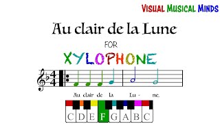 Au Clair de la Lune for Xylophone