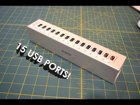 ORICO 15-Port USB 3.0 HUB A3H13P2 Unboxing, Teardown, and Overview