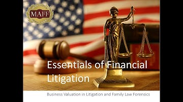 Essentials of Financial Litigation, Part 3—Business Valuation in Litigation and Family Law Forensics