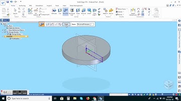 Solid Edge Tutorial - 03 -  How To Create Revolve