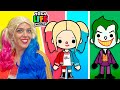 Harley quinn y joker en toca life world