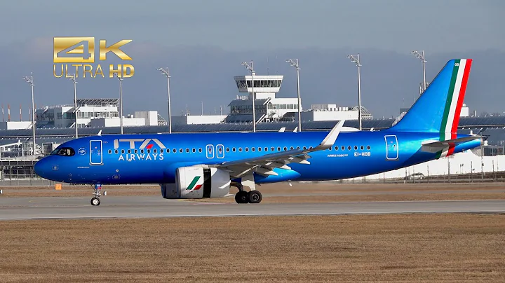 Airbus A320-272N NEO from ITA Airways EI-HOB arrival at Munich Airport MUC EDDM
