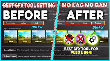 🔥Best Gfx Tool Settings Pubg & Bgmi Full Settings Guide ✅🔥!!!