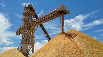 Bruks Siwertell Circular Blending Bed Stacker Reclaimer Showcase Video