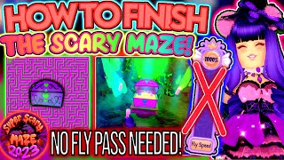 HOW TO BEAT THE MAZE *WITHOUT* FLY GAME PASS SUPER EASY AND FAST! ROBLOX Royale High Royalloween