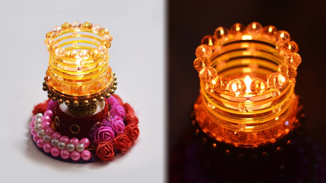 HOW TO: make diya stand | tealight candle holder | Art with Creativity