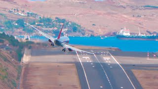 INCREDIBLE LANDING Jet2 BOEING 737 At Madeira Airport