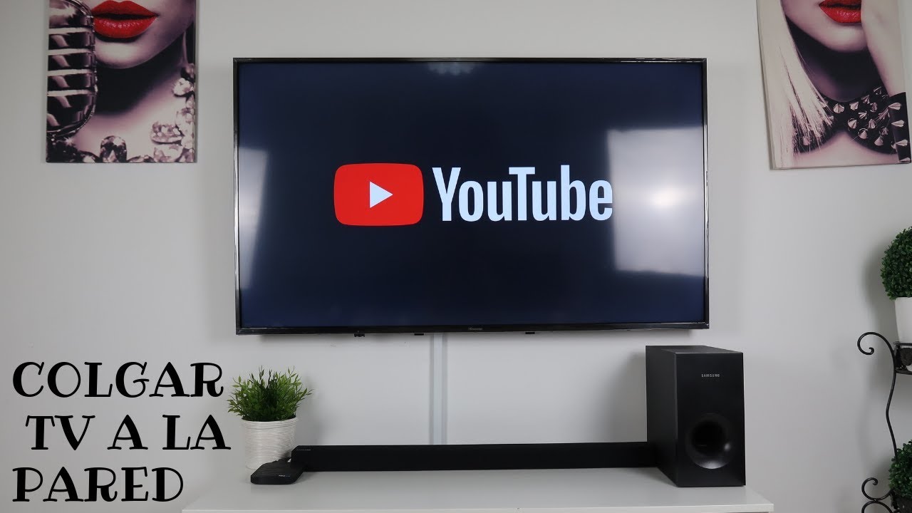 ✓ Cómo COLGAR TV 55 SOBRE una pared de PLADUR ✓ con SOPORTE ARTICULADO 