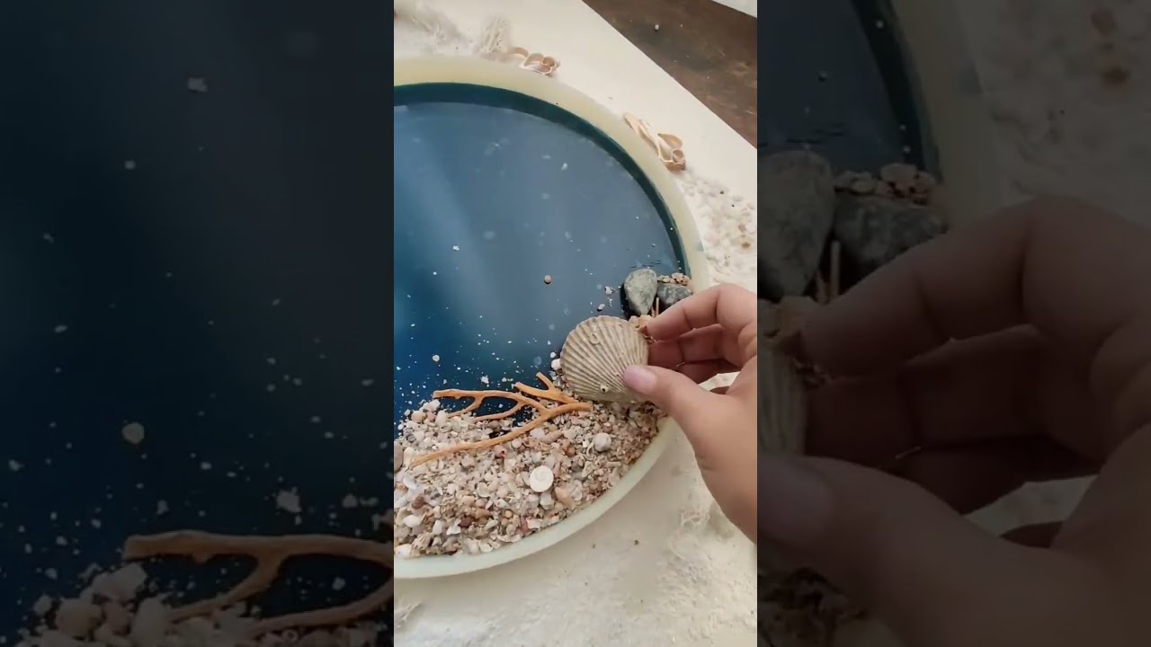 DIY Beach Tray Craftideas Craft Handmade Ocean Resin